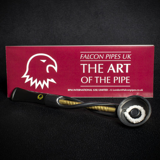 Falcon Pipe Stem - Shillelagh Black N' Gold