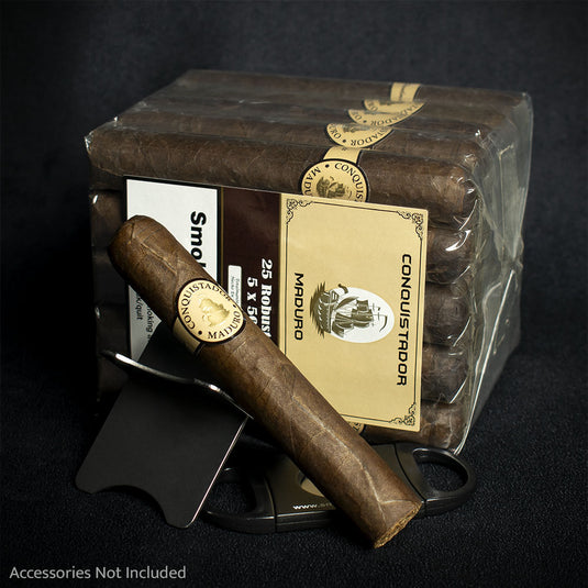 Conquistador Robusto Maduro Cigars - Bundle of 25