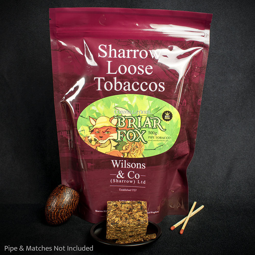 briar fox pipe tobacco label Cornell & Diehl Briar Fox Plug Pipe Tobacco