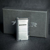 Xikar Allume Single Jet Cigar Lighter - Silver