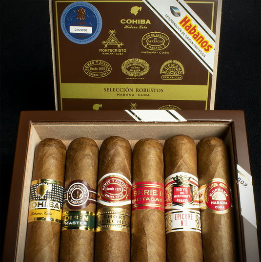 Cuban Robusto Havana Cigar Sampler - Box of 6