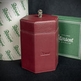 Peterson Sherlock Holmes Oxblood Red Leather Tobacco Jar