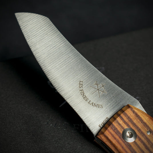 Les Fines Lames Le Petit Cigar Cutter & Knife - Compass Dominican Republic Kingwood