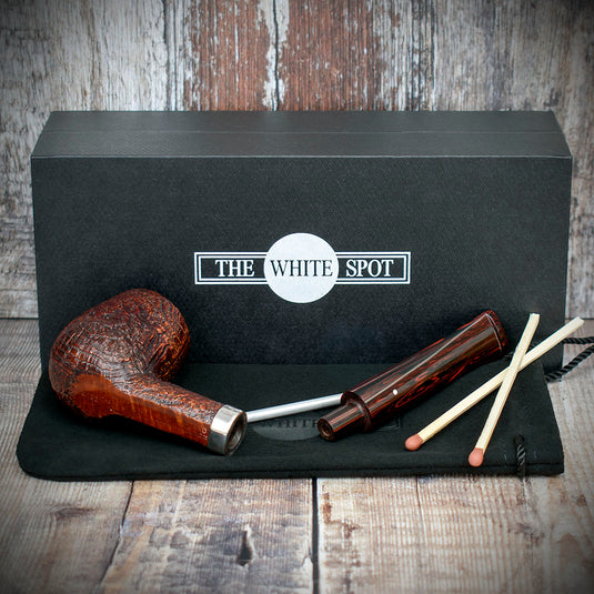 Alfred Dunhill White Spot Briar Smoking Pipe - Cumberland 4103 BB