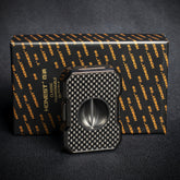 Honest "V" Cigar Cutter - Carbon Black