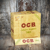 OCB Kingsize Slim Organic Hemp Rolling Papers - Box of 50 Papers