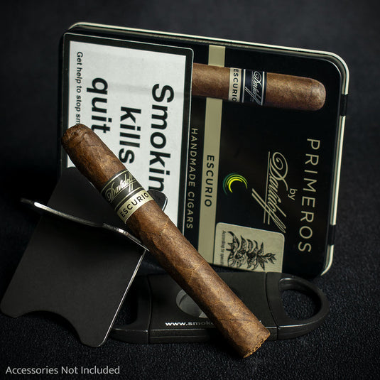 Davidoff Primeros Escurio Petit Panetela Cigars - Tin of 6