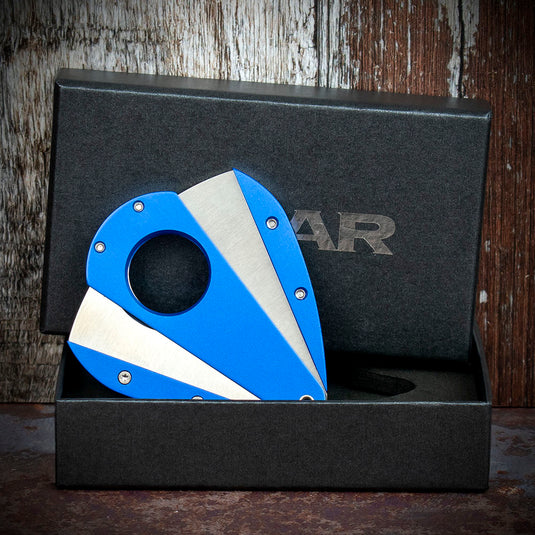 Xikar Xi-1 Blue Anodised 100BL Double Blade Cigar Cutter