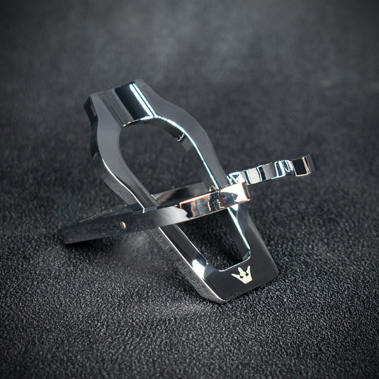 Polished Chrome Folding Pipe Stand