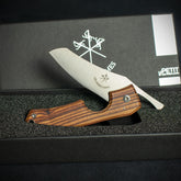 Les Fines Lames Le Petit Cigar Cutter & Knife - Compass Dominican Republic Kingwood