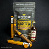 Sample Bag - 2 x J. Cortes Honduran Tubed Cigars & Hine Cigar Reserve Cognac 5cl Miniature