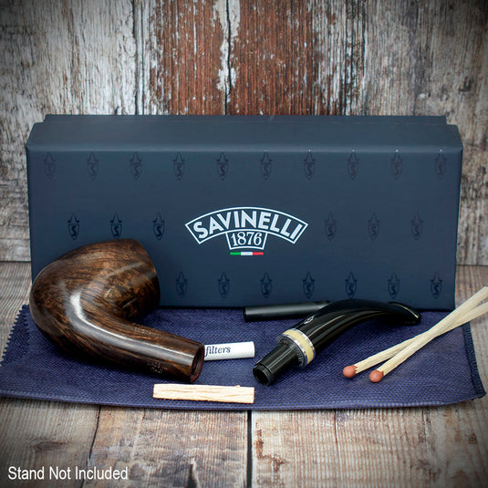Savinelli Oscar Liscia Marrone Scuro 670KS - Briar Pipe