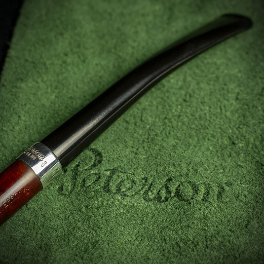 Peterson of Dublin Jnr. Terracotta Silver Mounted Prince Smoking Pipe