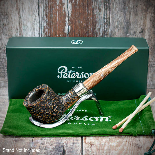 Derry Rusticated Briar Pipe By Peterson of Dublin - Shape 606 (9mm)