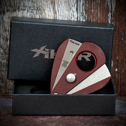 Xikar Xi-2 Bloodstone Red Fibreglass 200RD Double Blade Cigar Cutter