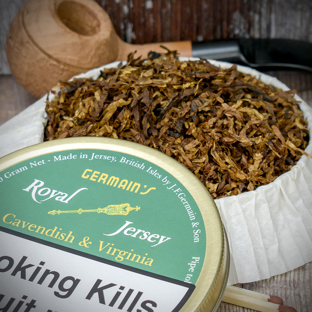 virginia cavendish tobacco Germains RJ Cavendish & Virginia Mixture Pipe Tobacco - 50g Tin