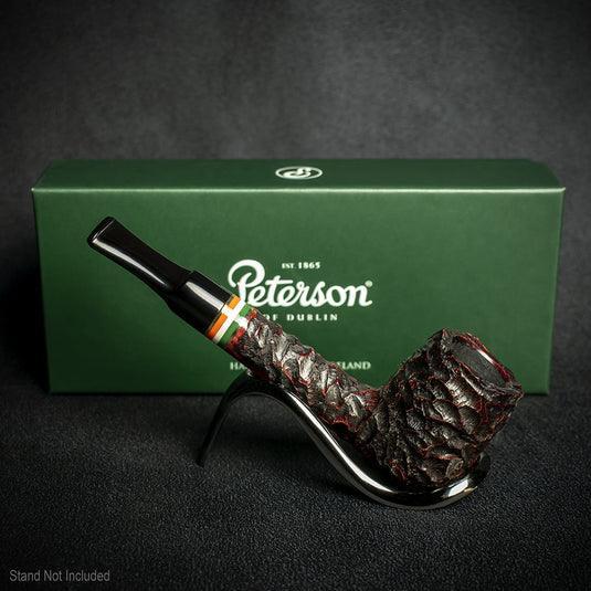 Peterson of Dublin St. Patrick's Day 2026 Rusticated Briar Pipe - Shape 53