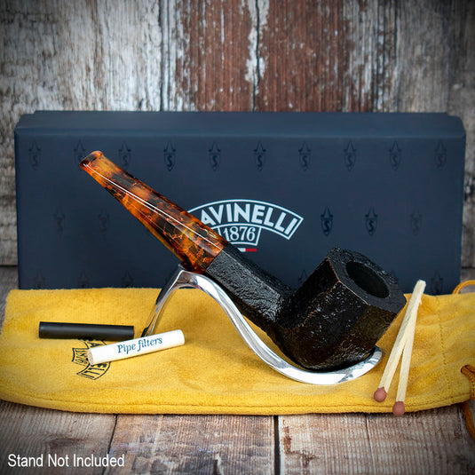 Savinelli Ottagono 2022 Limited Edition Sandblast 6mm - Briar Smoking Pipe