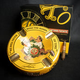 Arturo Fuente Hands of Time Ashtray - Yellow + Short Story Cigar