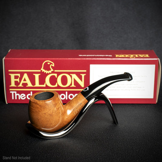 Falcon Coolway Sport Smooth Natural Briar Pipe - 6mm Filter