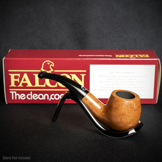 Falcon Coolway Sport Smooth Natural Briar Pipe - 6mm Filter