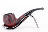 Falcon Coolway Sport Red Matte Sandblast Briar Pipe - 6mm Filter