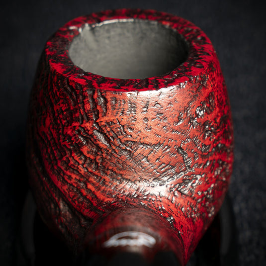Falcon Coolway Sport Red Matte Sandblast Briar Pipe - 6mm Filter