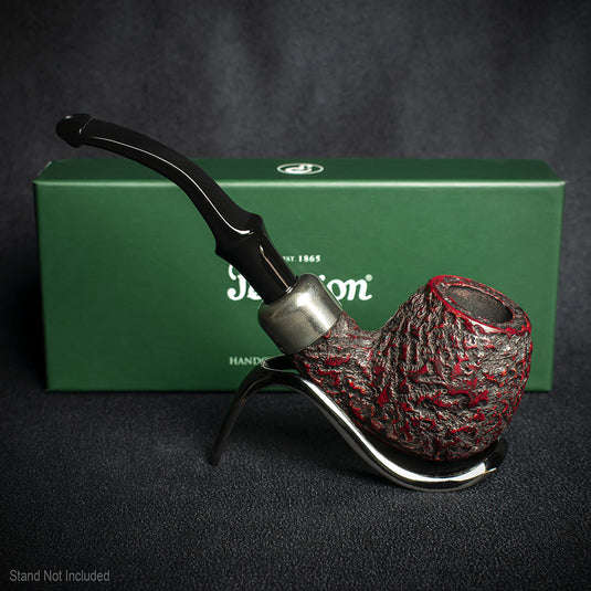 Peterson of Dublin System Rustic Briar Smoking Pipe - Shape No.B42