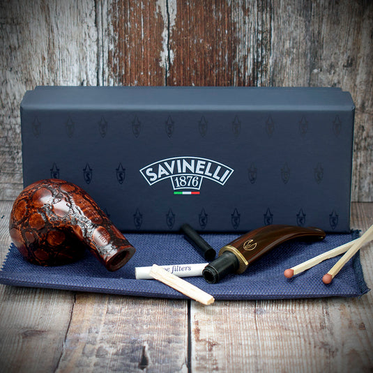 Savinelli | Alligator 6mm Smoking Pipe | Brown 673