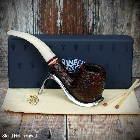 Savinelli Avorio Rustic Brown 606 - 9mm Briar Pipe