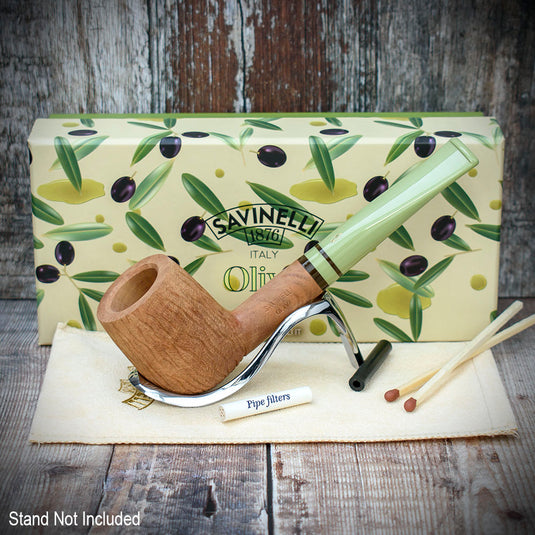 Savinelli Oliva Natural Rustic 111 - 6mm Pipe **DISC**