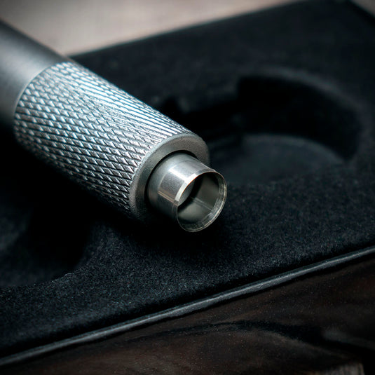 Cigar Punch with Key Ring - Satin Silver