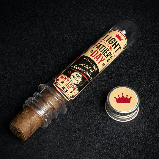 2026 Fathers Day Cigar Gift Tube - Light Up Your Fathers Day