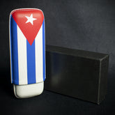 Cuban Flag PU Cigar Case By Artamis - 2 Finger Churchill
