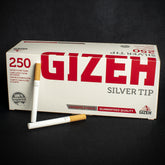 Gizeh Cigarette Tubes Silver Tip 250 Pack