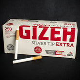 Gizeh Cigarette Tubes Silver Tip Extra 250 Pack