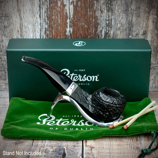 Cara Sandblasted Briar Pipe by Peterson of Dublin - Shape 80s