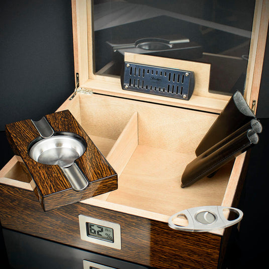 Passatore Ironwood Humidor Set - 40 Cigar Capacity