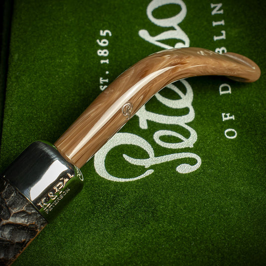 Peterson of Dublin Derry Rusticated Briar Smoking Pipe - Shape 65