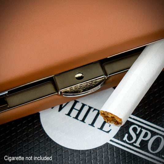 Alfred Dunhill White Spot Terracotta Cigarette Case - 20 Superkings