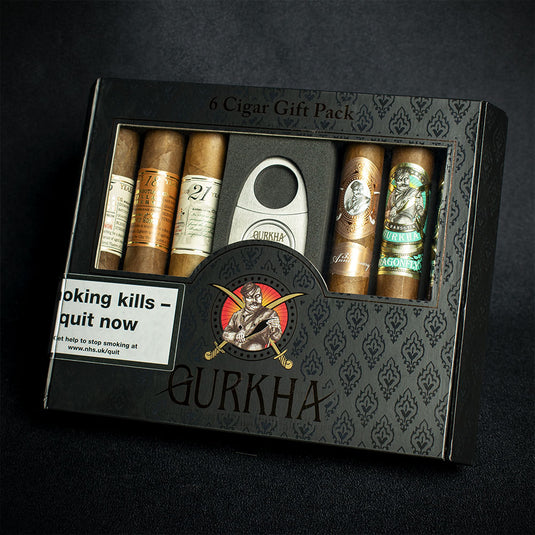 Gurkha Limited Edition Dominican Toro Sampler - 6 Cigars + Cutter