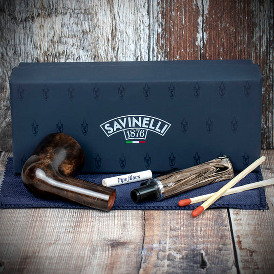 Savinelli Morellina Smooth Brown (409S) 6mm - Briar Pipe
