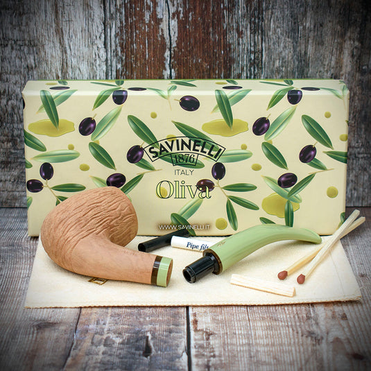 Savinelli Oliva Natural Rustic 606 - 6mm Pipe **DISC**