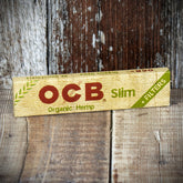 OCB Kingsize Slim Organic Hemp Rolling Papers & Tips - Single Pack