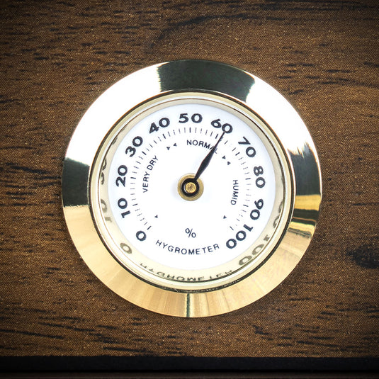 Humidor Glass Top Walnut finish - 20 Cigars Capacity