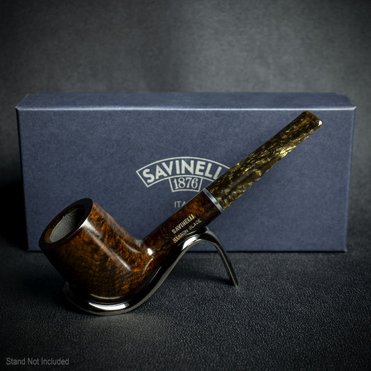 Savinelli Marron Glace Smooth Briar Pipe - Shape 111 6mm