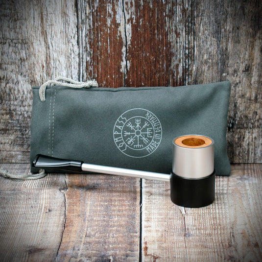 Erik Nording Aluminium (Silver) Briar Lined Sailor Pipe