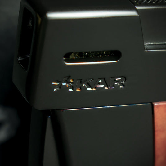 Xikar Resource II Pipe Lighter - Black & Burlwood