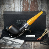 Rattrays Monarch Black 9mm Briar Smoking Pipe - Shape 5