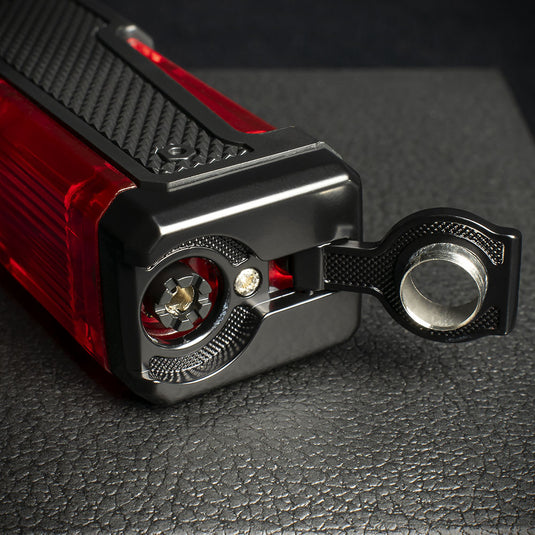 Honest Shakespeare Cigar Lighter -Black/Red